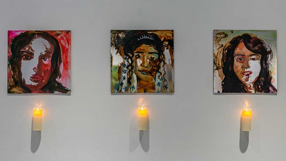 Saba Farhoudnia: Reflection. Installation view, Jamaica Center for Arts and Learning, Jamaica, NY. Photo: Farzan Ghasemi.