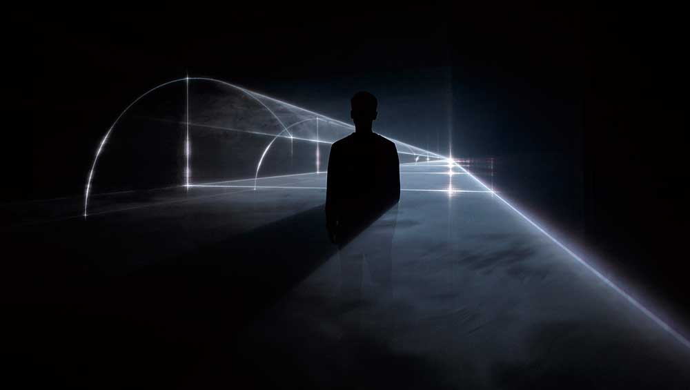 United Visual Artists. Topologies, 2022. Installation view, Future Shock, 2022. Photo: © Jack Hems.