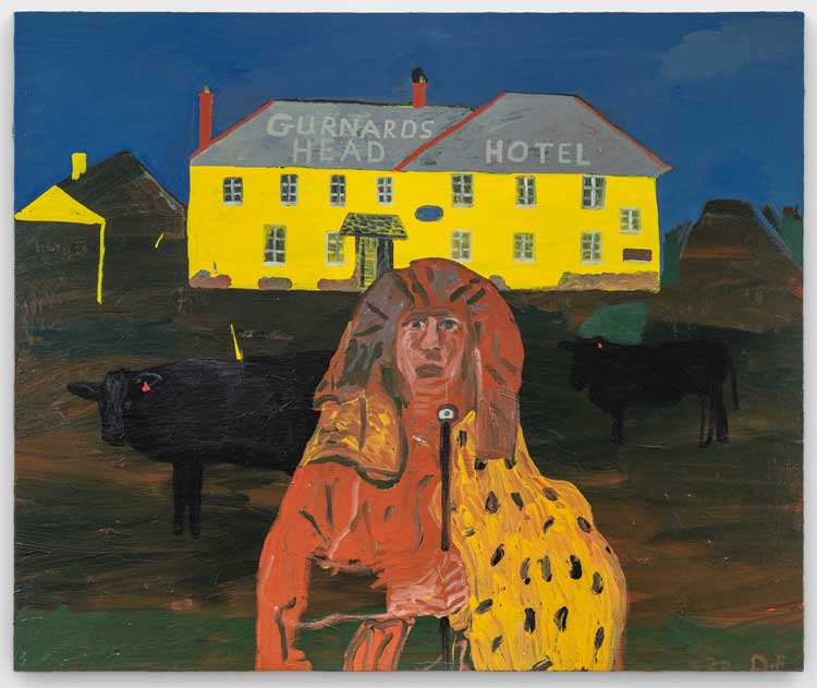 Danny Fox. Gurnard's Head, 2020. Acrylic on canvas, 60 x 72 in (152.4 x 182.9 cm). Photo: Copyright the artist, courtesy of Saatchi Yates.