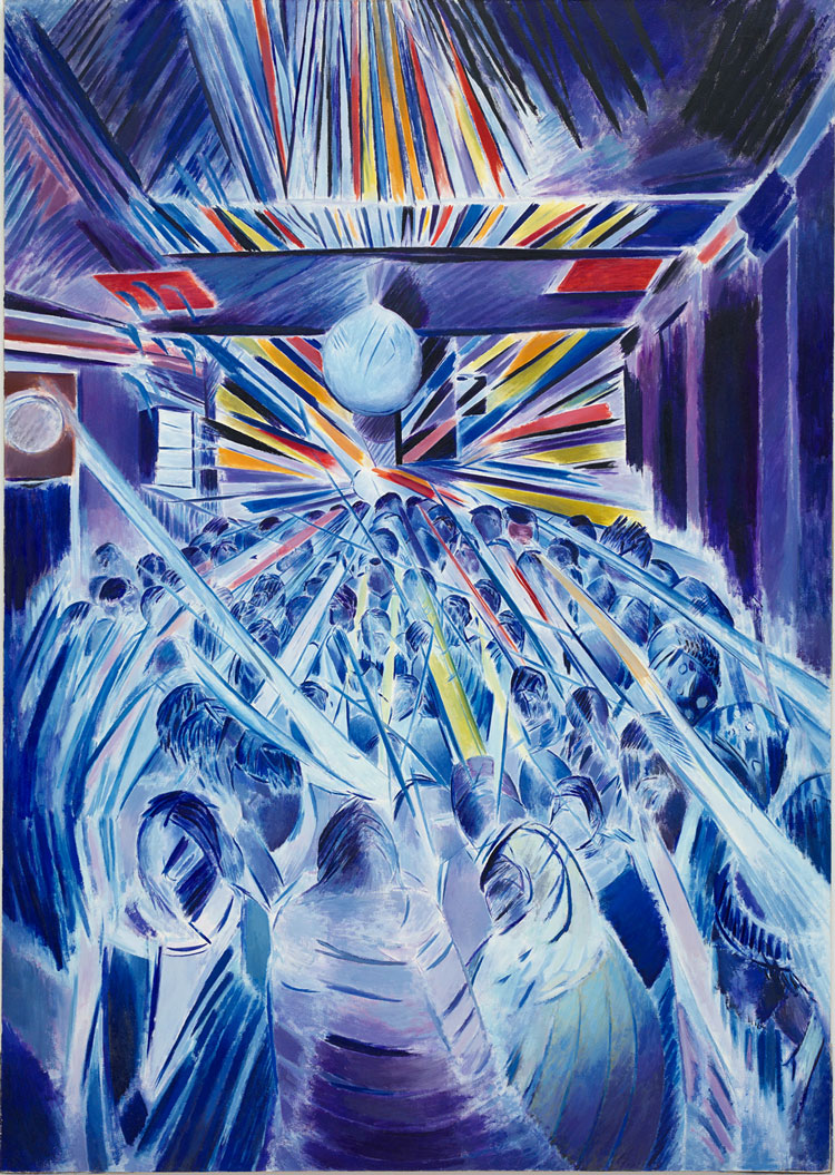 Denzil Forrester, Dub Strobe 1, 1990. Oil on canvas, 213.8 x 152 cm (84 1/8 x 59 7/8 in). Copyright Denzil Forrester. Courtesy the artist and Stephen Friedman Gallery, London.