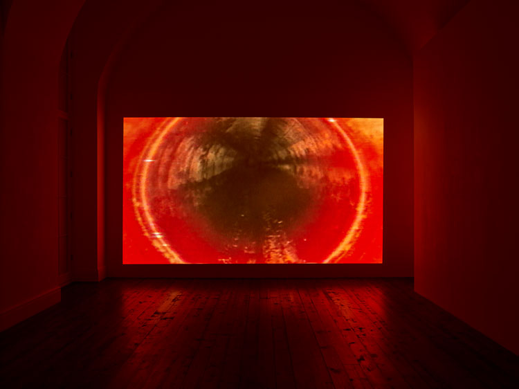Peter Fischli David Weiss, Should I paint a pirate ship on my car with an armed figure on it holding a decapitated head by the hair?, installation view, Sprüth Magers, London, 2020. Courtesy Sprüth Magers. Photo: Stephen White.