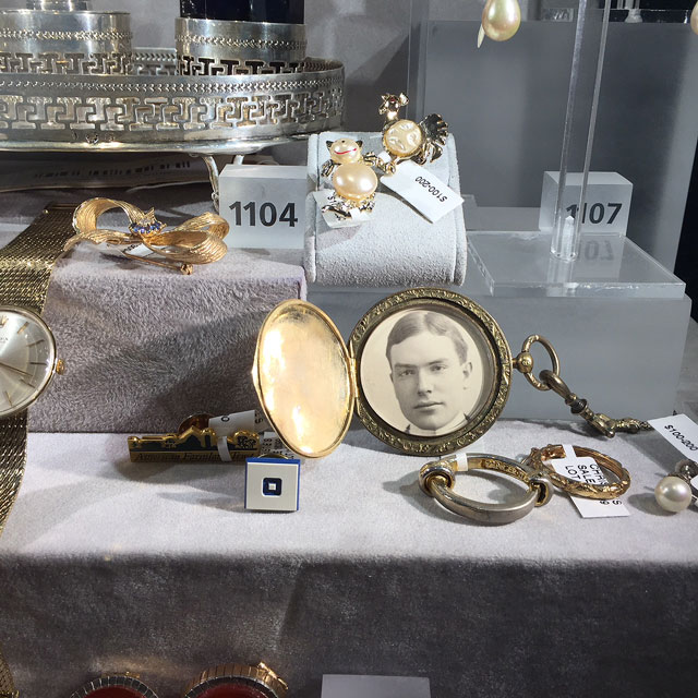 Gold locket, installation view. Photograph: Jill Spalding.