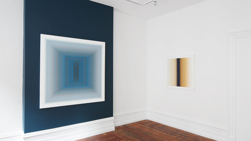 Paul Feiler. Adytum II, 1970. Oil on canvas, 36 x 36 in. © Redfern Gallery and the Estate of Paul Feiler.