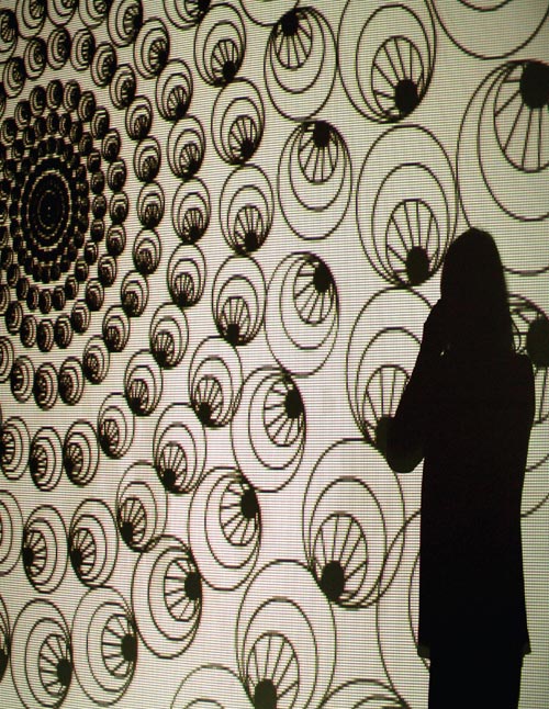 Emma Tolmie. Visions Rising working projections. The Chicago Project/Foldout Futures, Edinburgh College of Art and Metasenta Projects, RMIT. John David Mooney Foundation 2007