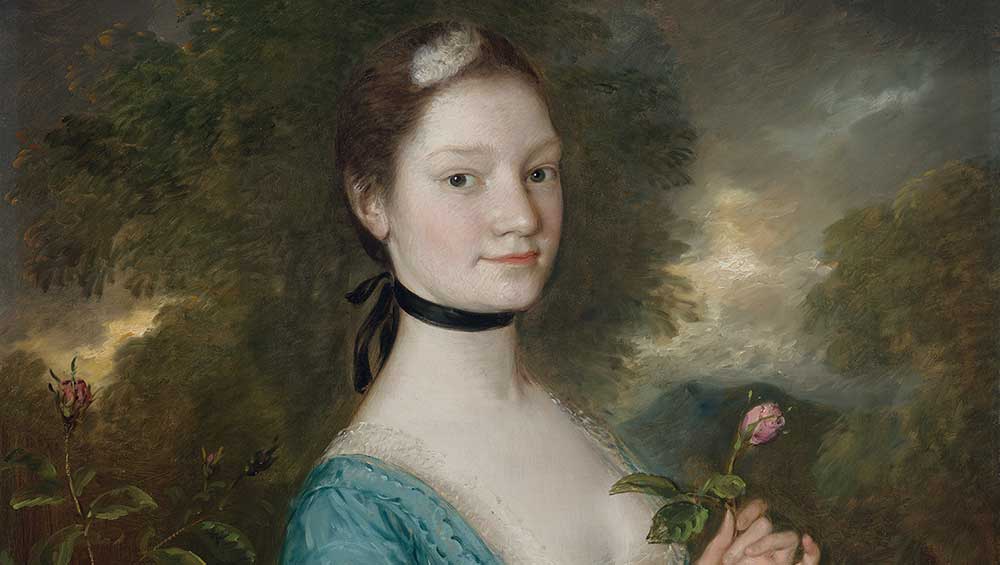 Thomas Gainsborough. Sarah Hodges, Later Lady Innes, c1759. Oil on canvas, 40 × 28 5/8 in (101.6 × 72.7 cm). The Frick Collection, New York. Photo: Michael Bodycomb.