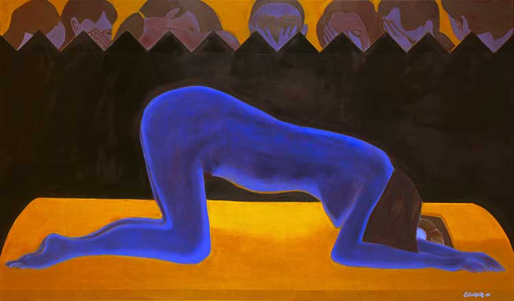 Beatriz González, Empalizada (Palisade), 2001. Collection of Andrés Matute, Ignacio Goñi, Fernando Goñi. © Beatriz González. Courtesy the artist. Photo: Juan Camilo Segura.