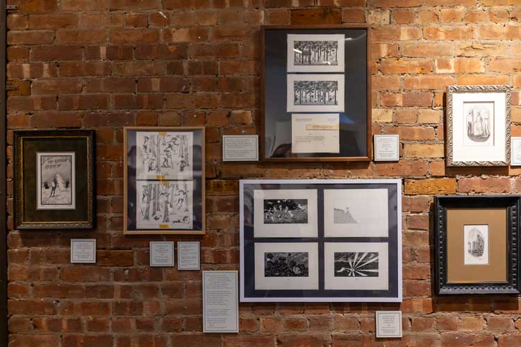 Something Else Entirely: The Illustration Art of Edward Gorey, installation view, Society of Illustrators, New York City, 4 October 2025 to 7 February 2026. Photo: Andres Otero.