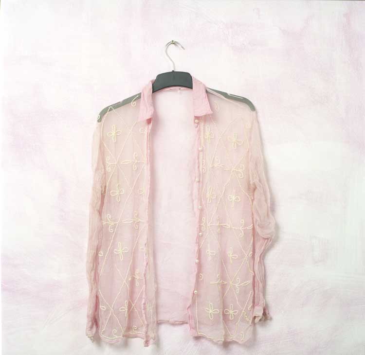 Joy Gregory, Pink Silk Chiffon from the series Old Clothes,, 2007 – present. C-type print. © Joy Gregory.