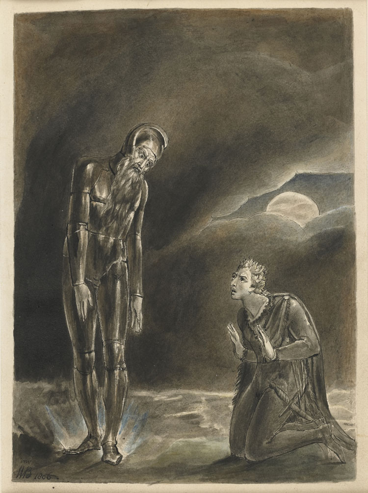 William Blake, Hamlet and his Father's Ghost, 1806.