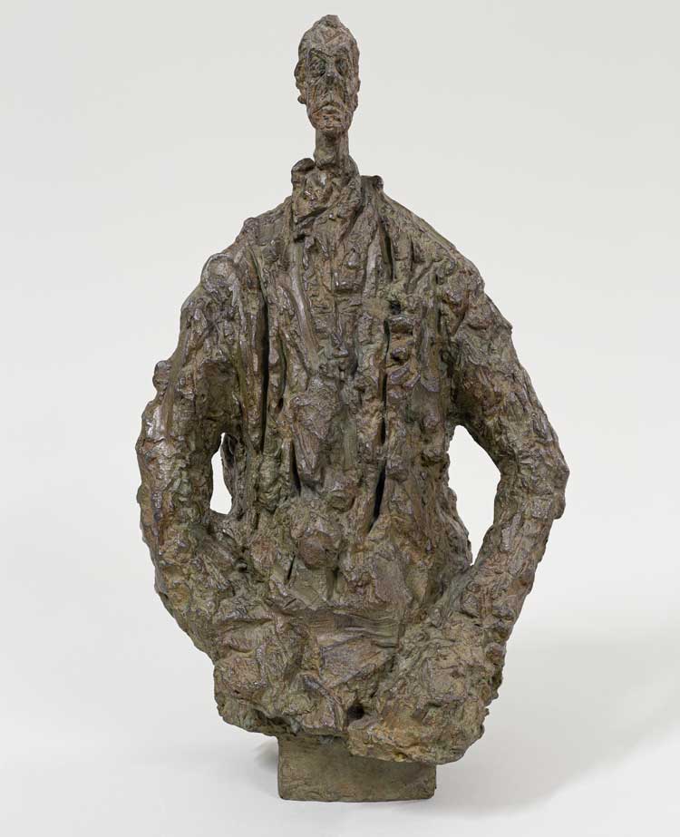 Alberto Giacometti. Man with a Windbreaker, 1953. Bronze, 50 x 28.6 x 22.5 cm. Fondation Giacometti.