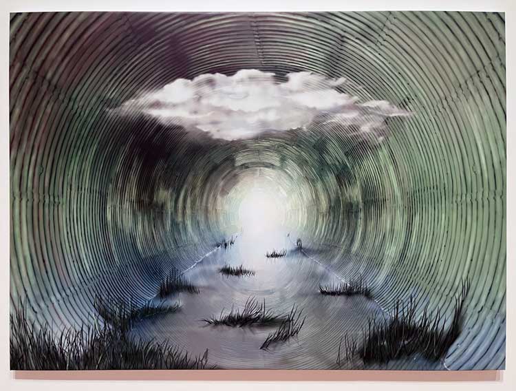 Louisa Gagliardi. Jackpot, 2024. Gel medium, ink on PVC, 150 x 210 cm. Ringier Collection, Switzerland. Photo: Veronica Simpson.