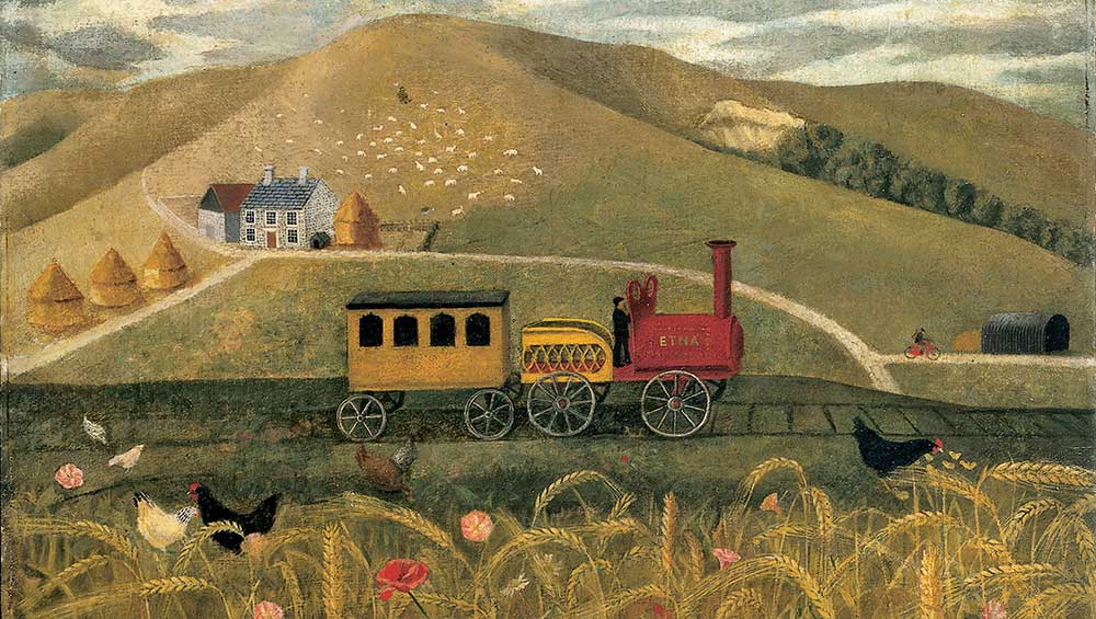 Tirzah Garwood. Etna, 1944. Oil on canvas. Image courtesy of Fleece Press/Simon Lawrence.