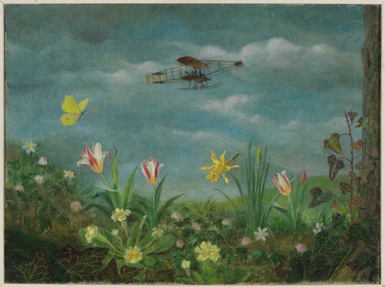 Tirzah Garwood. Springtime of Flight, 1950. Oil on canvas. Private Collection.