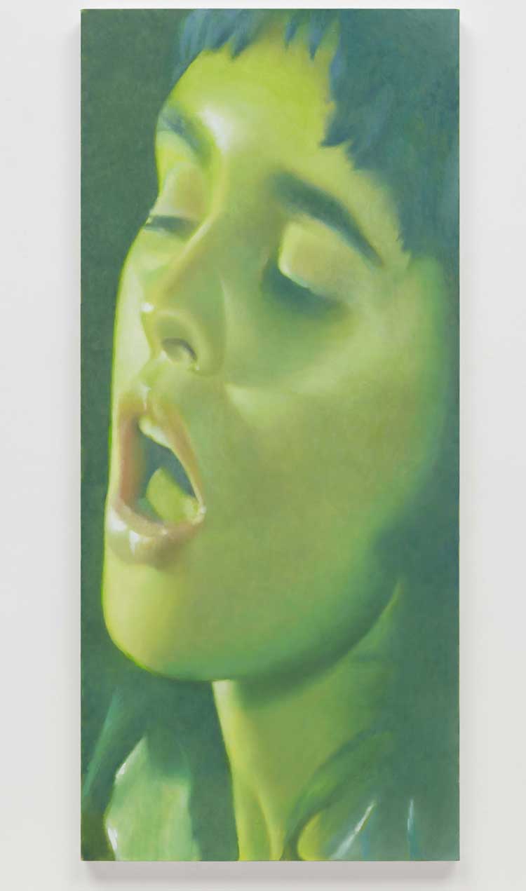 Louise Giovanelli, Entheogen, 2023. Oil on linen, 180 x 90 cm (70 7/8 x 35 3/8 in). © DACS, 2024. Courtesy of the artist. Photo: Michael Pollard.