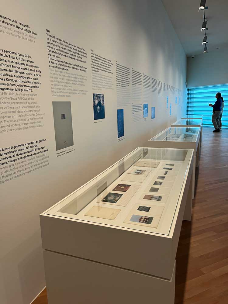 Installation view, Luigi Ghirri. Viaggi: Photographs 1970-1991, MASI (Museo d’arte della Svizzera Italiana), Lugano, Switzerland. Photo: Veronica Simpson.