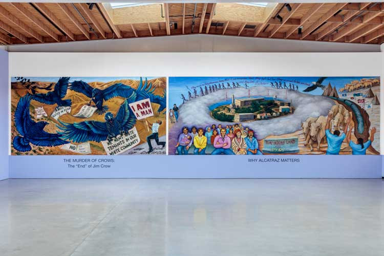 Judith F Baca. The Great Wall of Los Angles, 2023. Photo: Joshua White. Courtesy of the artist and Jeffrey Deitch, Los Angeles.
