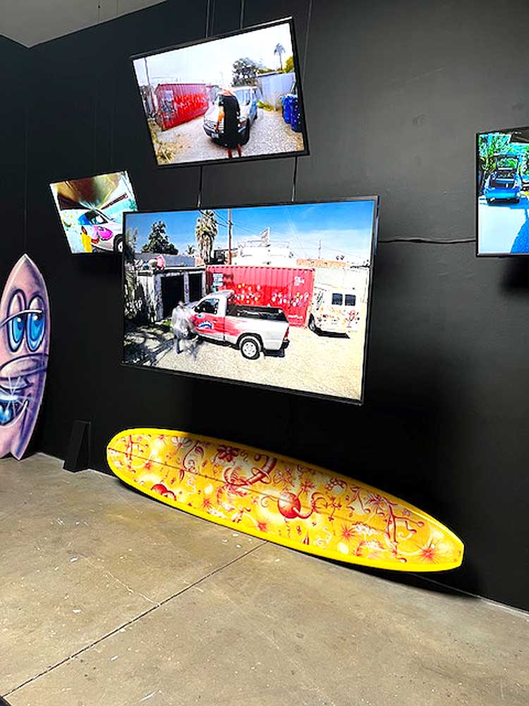Kenny Scharf, Go Wild, 2024. Installation view, Honor Fraser Gallery, Los Angeles. Photo: Jill Spalding.