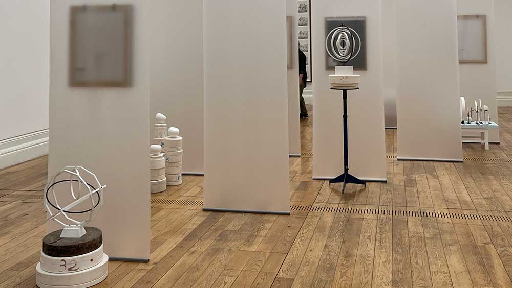 Noémie Goudal: Contours of Certainty, installation view, Mostyn Art Gallery, Llandudno, 2024. Photo: Veronica Simpson.