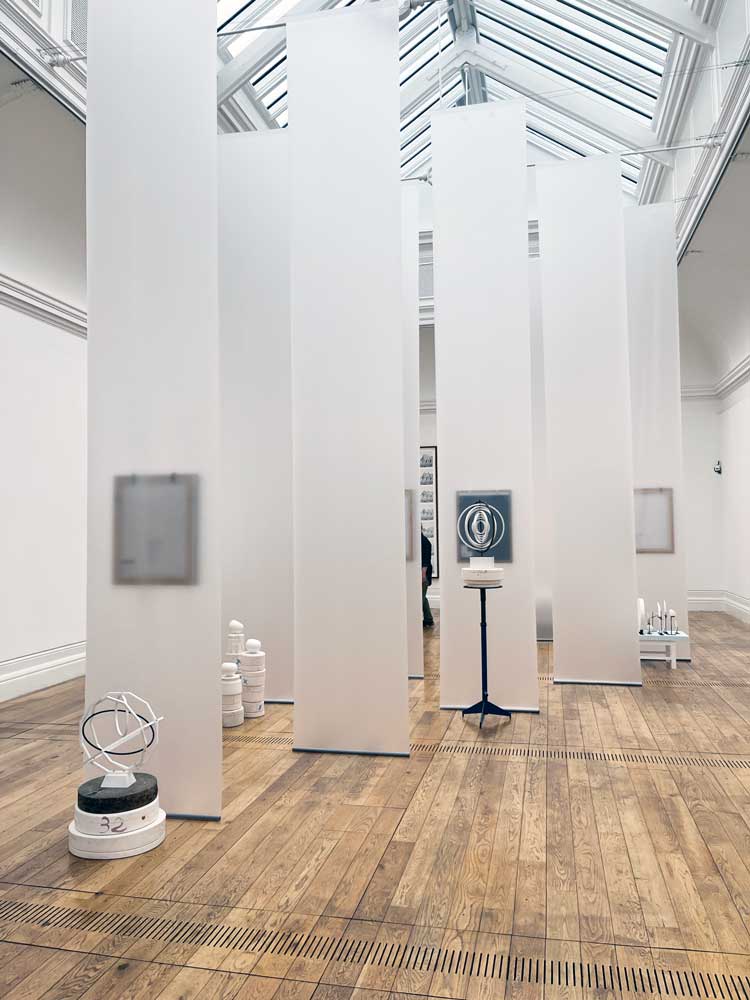Noémie Goudal: Contours of Certainty, installation view, Mostyn Art Gallery, Llandudno, 2024. Photo: Veronica Simpson.