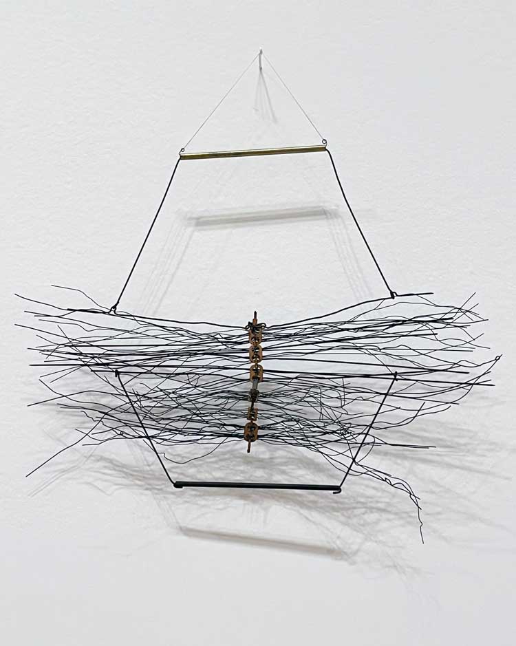 Gego (Gertrud Goldschmidt). Drawing without Paper 86/1, 1986. Installation view, Gego: Measuring Infinity, Guggenheim Bilbao, 7 November 2023 – 4 February 2024. Photo: Veronica Simpson.