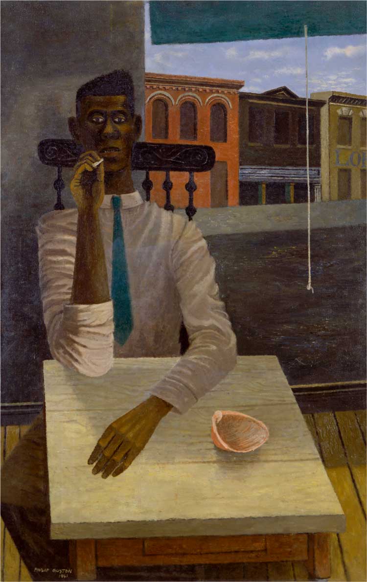 Philip Guston, Sunday Interior, 1941. Oil on canvas, 96.5 x 61.0 cm. Courtesy Private Collection © The Estate of Philip Guston, courtesy Hauser & Wirth.