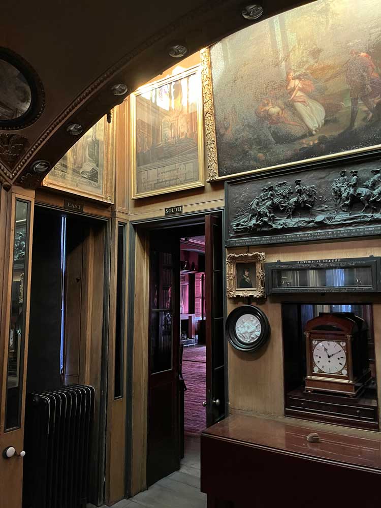 Top light being drawn down to the darkest centre of the building in Sir John Soane’s Museum, London. Photo: Veronica Simpson.
