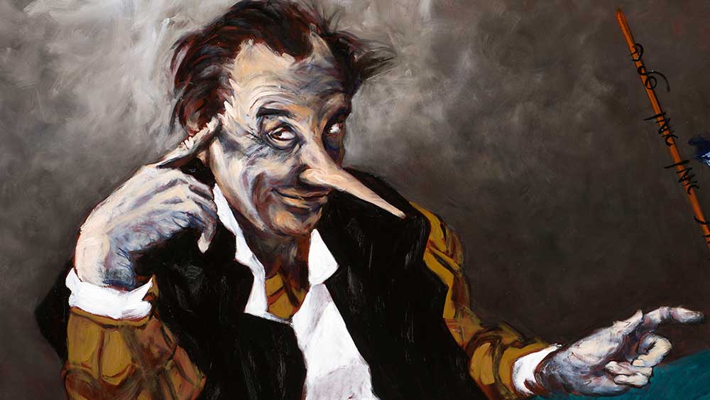 Gérard Garouste, The Classicist, 1970s. Oil on paper mounted on canvas, 79 × 66 cm. Private collection, France © Adagp, Paris, 2022. Photo © Centre Pompidou, MNAM-CCI/ Audrey Laurans and Hélène Mauri.