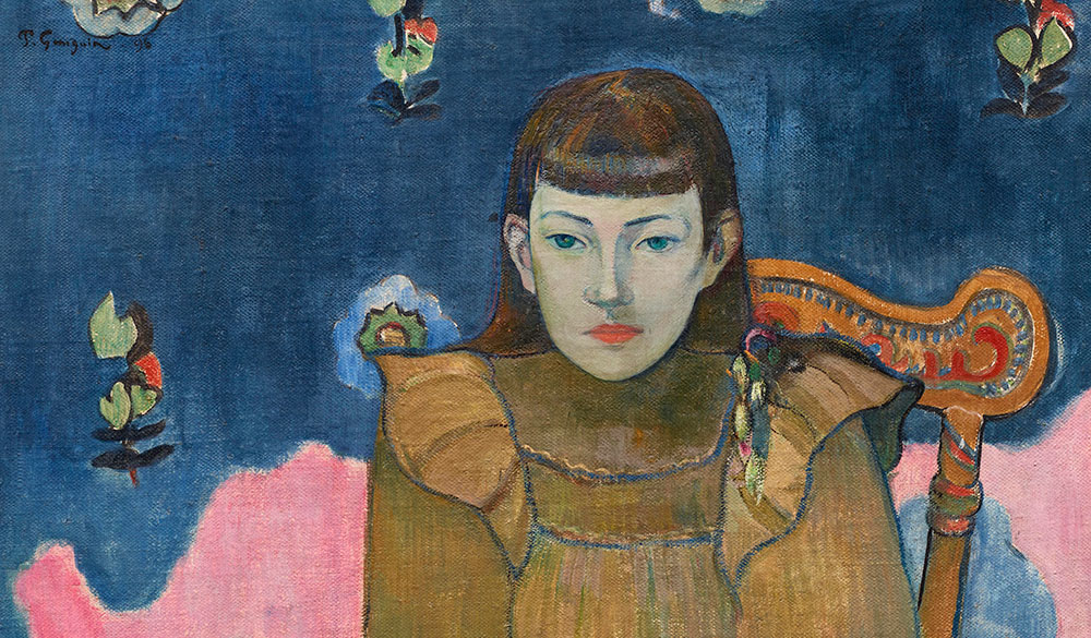 Paul Gauguin, Portrait of a Young Girl, Vaïte (Jeanne) Goupil, 1896. Oil on canvas, 75 x 65 cm. © Ordrupgaard, Copenhagen. Photo: Anders Sune Berg. Exhibition organised by Ordrupgaard, Copenhagen and the Royal Academy of Arts.