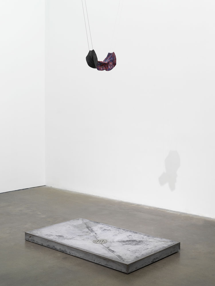 Julia Phillips, Drainer, 2018. Installation view, Grief and Grievance: Art and Mourning in America, New Museum, New York, 2021. Photo: Dario Lasagni.