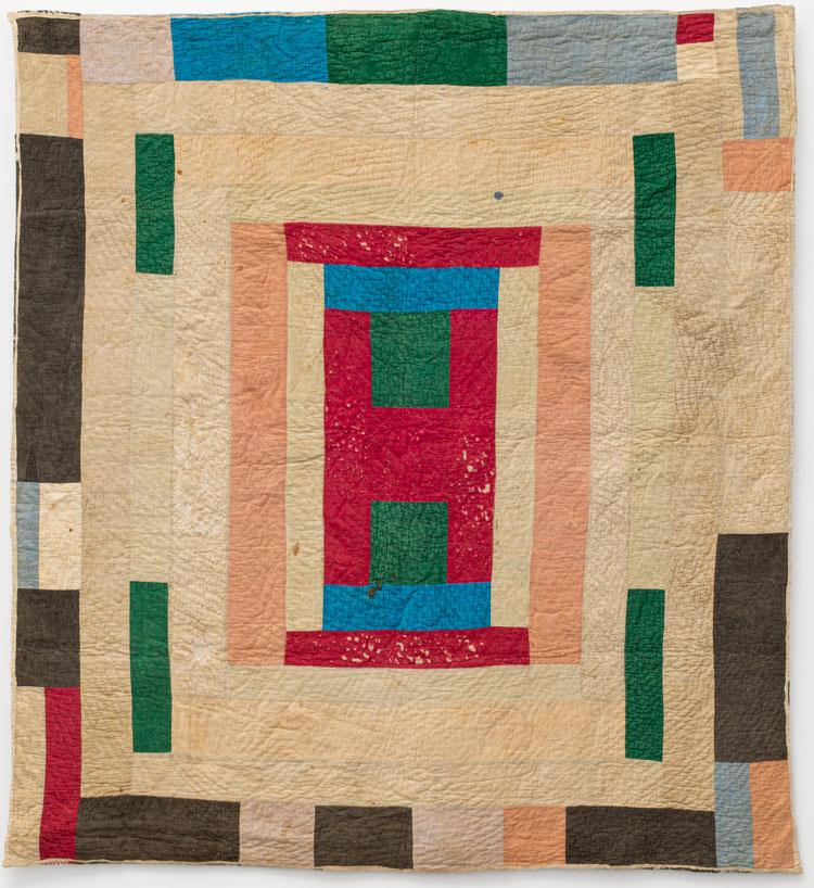 America Irby. Center Medallion, c1940. Corduroy, 210.8 x 193 cm (83 x 76 in). Courtesy Souls Grown Deep Foundation and Alison Jacques Gallery, London. © America Irby / Artists Rights Society (ARS), New York and DACS, London.