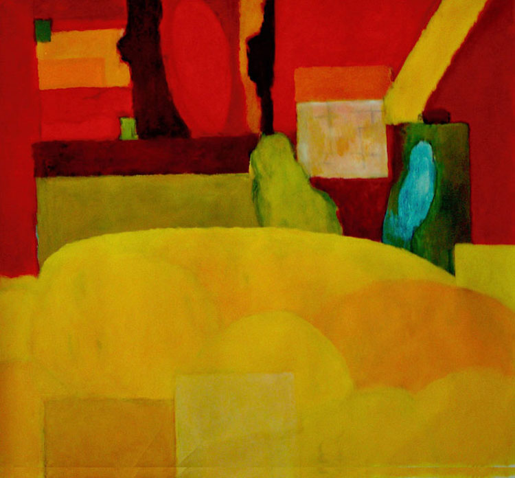 Craig Gough. Garden Colour Construct, 2019. Acrylic on canvas, 152 x 167 cm. © the artist.