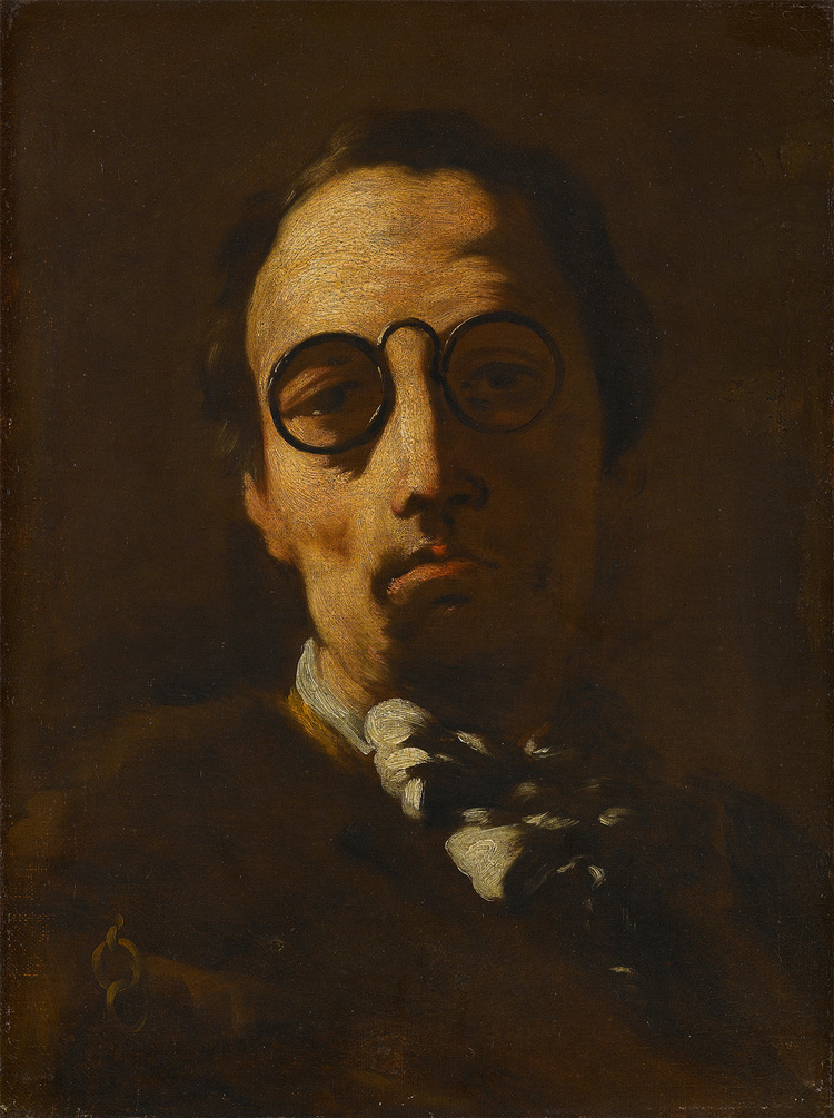 Luca Giordano, Self-Portrait, 1680. Oil on canvas, 46.8 x 35.3 cm.
Stuttgart, Staatsgalerie, from the friends of the Staatsgalerie since 1969 © BPK, Berlin, Dist. RMN-Grand Palais/image Staatsgalerie Stuttgart.