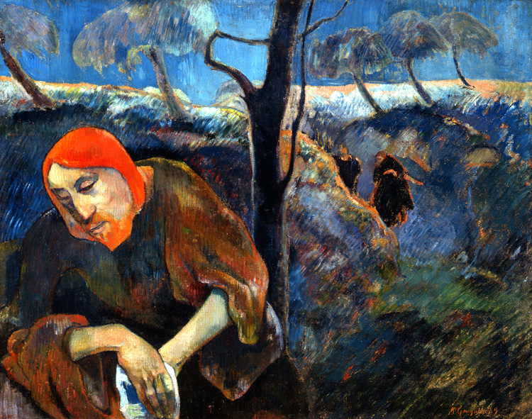 Paul Gauguin, Christ in the Garden of Olives, 1889. Oil on canvas, 72.4 x 91.4 cm. Norton Museum of Art. © Norton Museum of Art.