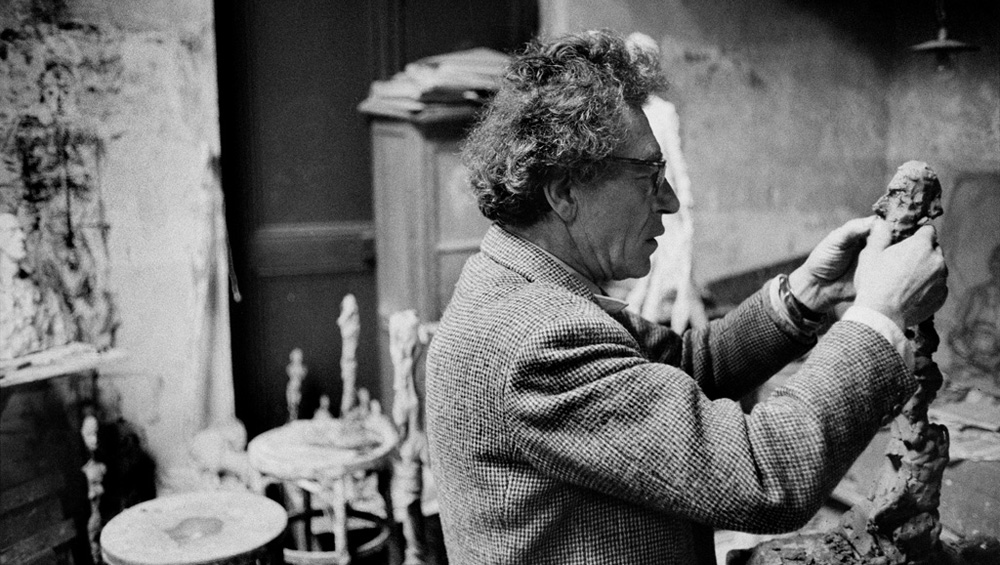 Alberto Giacometti in his studio, 1960. Photo: Rene Burri/Magnum Photos.
