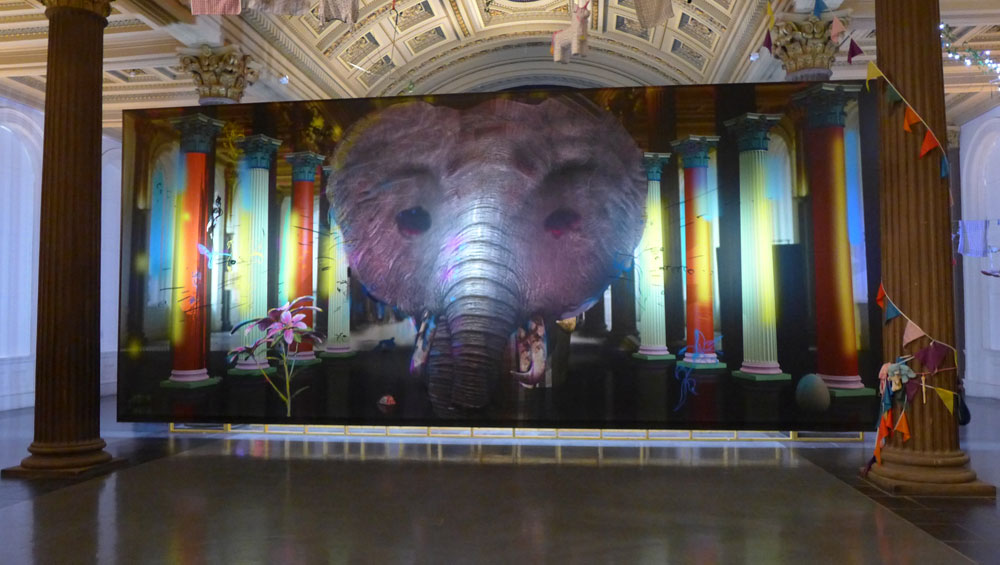 John Russell. Telepath, 2018. Installation view, The Gallery of Modern Art at Royal Exchange Square. Photograph: David Gibson.