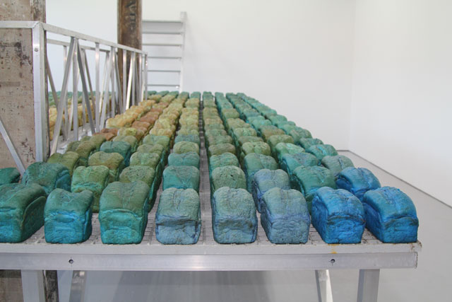 Augustas Serapinas, Blue Pen, installation view at the David Dale Gallery, Broad Street. Photograph: David Gibson.