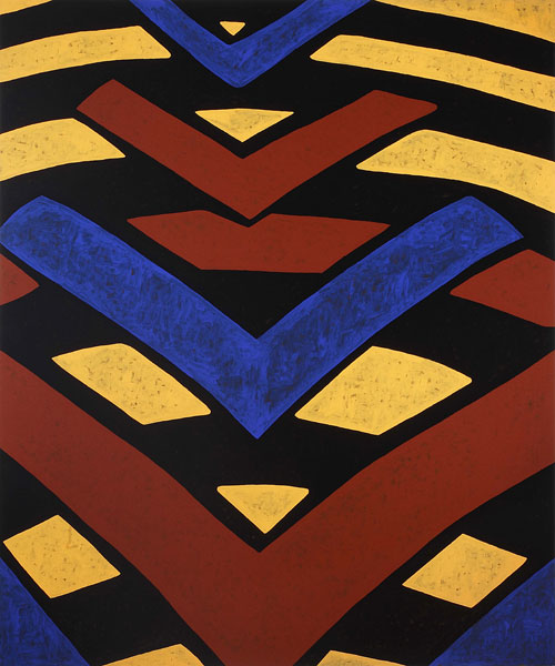 Gordon Bennett. Home Decor (After Margaret Preston) #12, 2010. Acrylic on linen, 182.5 x 152 cm. © The Artist. Courtesy Milani Gallery.