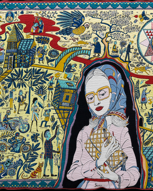 Grayson Perry. The Walthamstow Tapestry (detail), 2009. Courtesy of Victoria Miro Gallery and The Paragon Press.