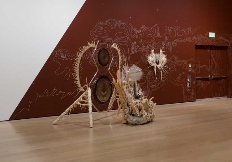 Guadalupe Maravilla, Disease Thrower #16, 2021. Installation view, Several Eternities in a Day: Form in the Age of Living Materials, Hammer Museum, Los Angeles, 5 April – 23 August 2026. Photo: Jeff McLane.