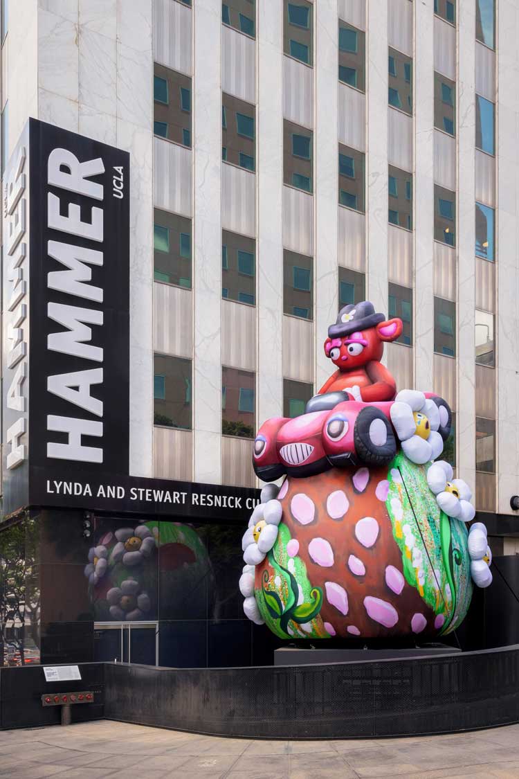 Alake Shilling, Buggy Bear Crashes Made in L.A., 2025. Co-presented by the Hammer Museum and Art Production Fund in association with Made in L.A. 2025. Installation view, Hammer Museum, Los Angeles, October 5, 2025–March 1, 2026. Photo: Sarah Golonka.