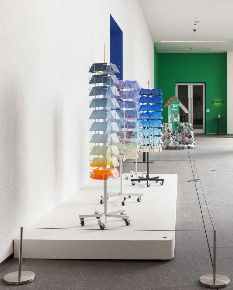 Work by Kelly Wall, installation view, Made in L.A. 2025, Hammer Museum, Los Angeles, October 5, 2025–March 1, 2026. Photo: Sarah Golonka.