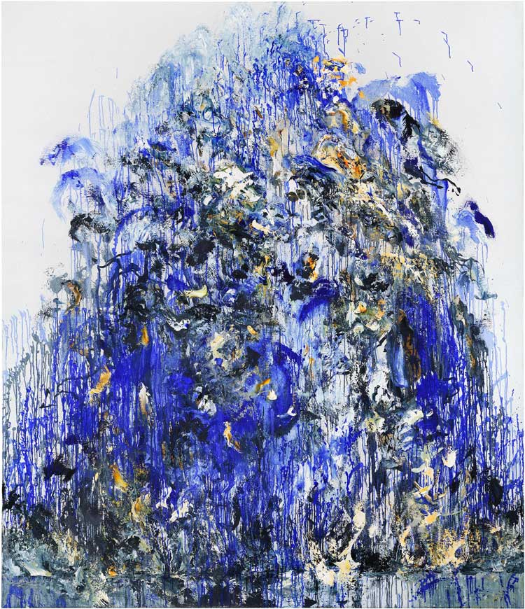 Maggi Hambling, Wall of Water XXVII, 2025. Oil on canvas, 213 x 183 cm (84 x 72 in). Copyright Maggi Hambling.