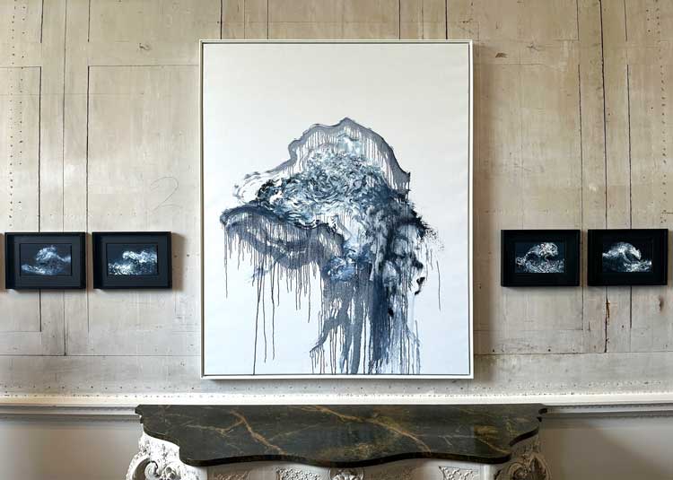 Maggi Hambling, Tory, October 2024. Oil on canvas. Installation view, Time, Wolterton Hall, 2025. Photo: Martin Kennedy.