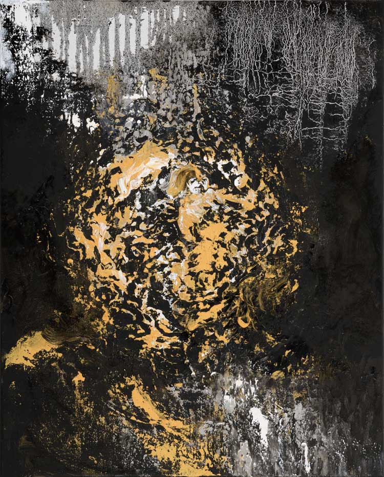 Maggi Hambling, Listening to Nightingales II, 2023. Oil on canvas, 21 x 17 in. © Maggi Hambling. Photo: Douglas Atfield.