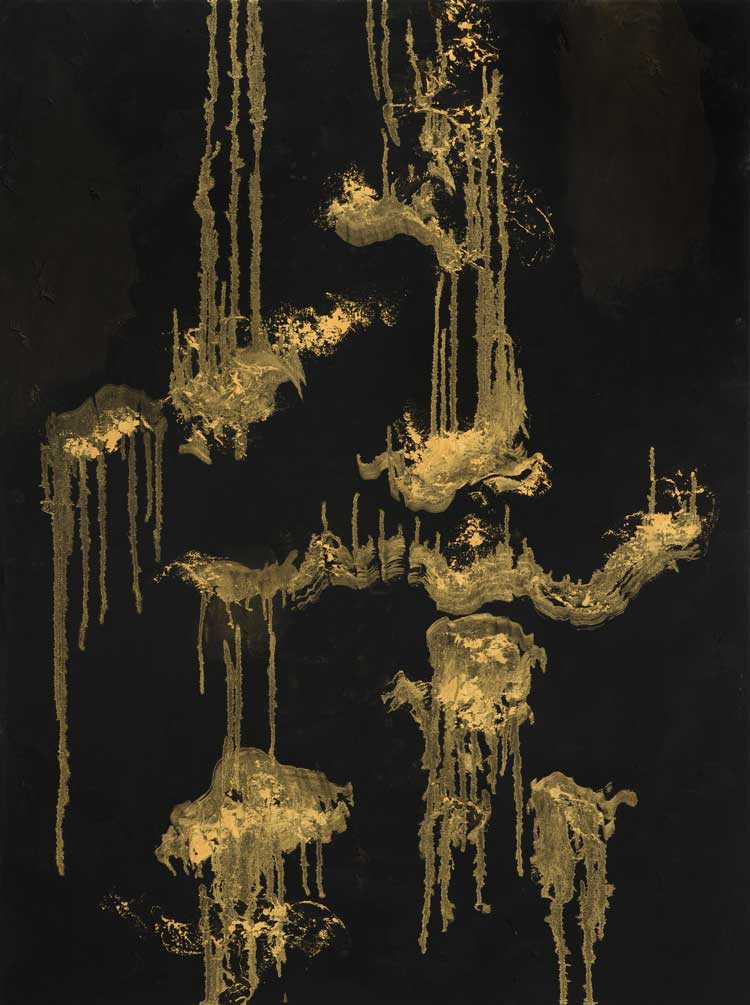 Maggi Hambling, Nightingale Night II, 2023. Oil on canvas, 48 x 36 in. © Maggi Hambling. Photo: Douglas Atfield.