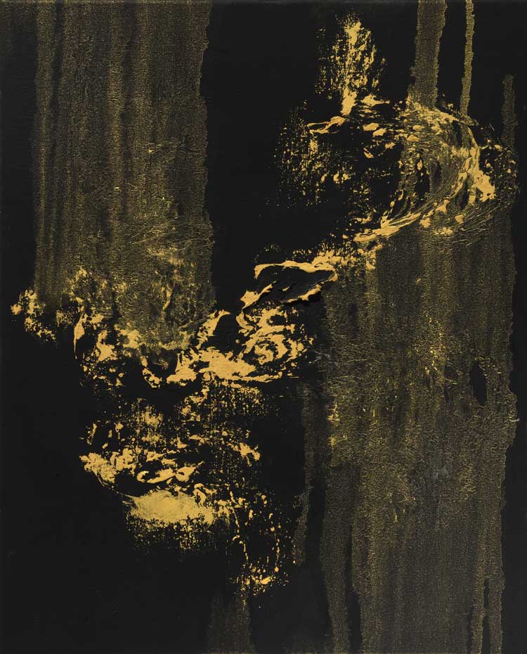 Maggi Hambling, Nightingale Night VI, 2023. Oil on canvas, 21 x 17 in. © Maggi Hambling. Photo: Douglas Atfield.