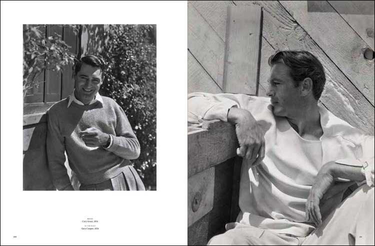 Left: Cary Grant, 1934. Right: Gary Cooper, 1934. Image courtesy George Hoyningen-Huene: Photography, Fashion, Film, published by Thames & Hudson.