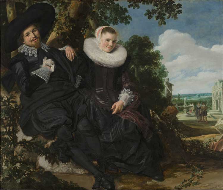 Frans Hals. Portrait of a Couple, probably Isaac Abrahamsz Massa and Beatrix van der Laen, about 1622. Oil on canvas, 140 x 166.5 cm. © Rijksmuseum, Amsterdam.
