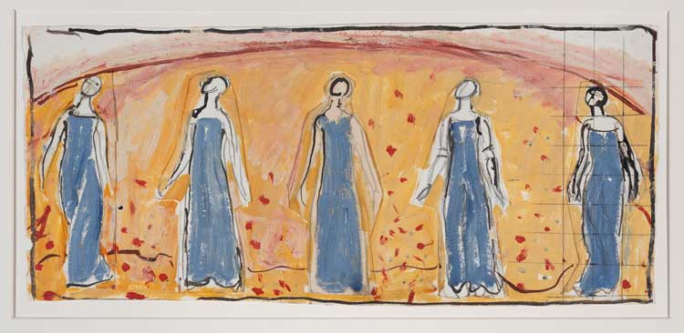 Ferdinand Hodler. Compositional Study for View into Infinity, 1910-13. Musée Jenisch Vevey, Rudolf Schindler bequest. © Musée Jenisch Vevey, Julien Gremaud.