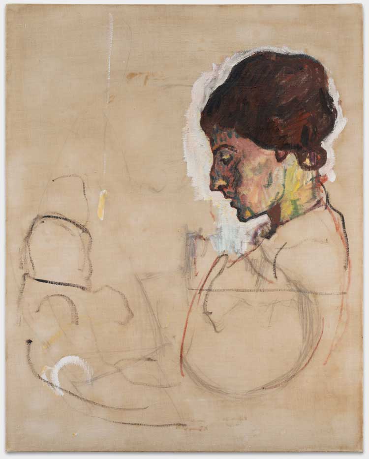 Ferdinand Hodler. Unfinished Portrait of Valentine Godé-Darel and her Daughter Paulette, 1914. Musée Jenisch Vevey, Donation Rudolf Schindler. © Musée Jenisch Vevey.